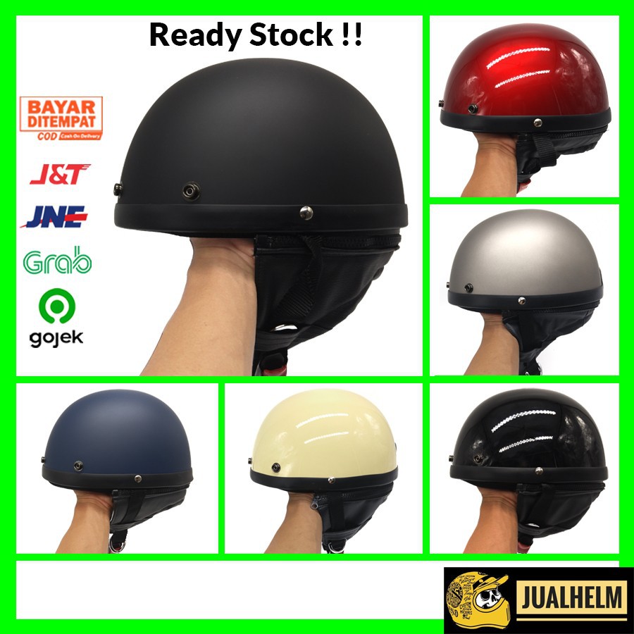 [COD] Helm Chips / Helm Sepeda Premium Polos - Buatan Pabrik Helm AVA ! (Helm Chip/Helm Retro)