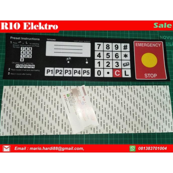 

Stiker Keypad Tatsuno (Hitam)