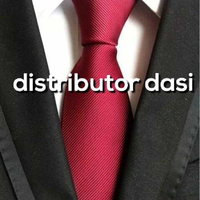 dasi panjang salur halus warna merah maroon grosir distributor dasi