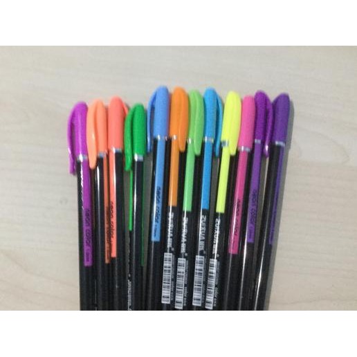 

oaBolpen Warna-warni Zuihua Neon Color 12 Warna-/ Highliter Murah 6307 ( 1 Set Isi 12 Pcs) oa Cod.e