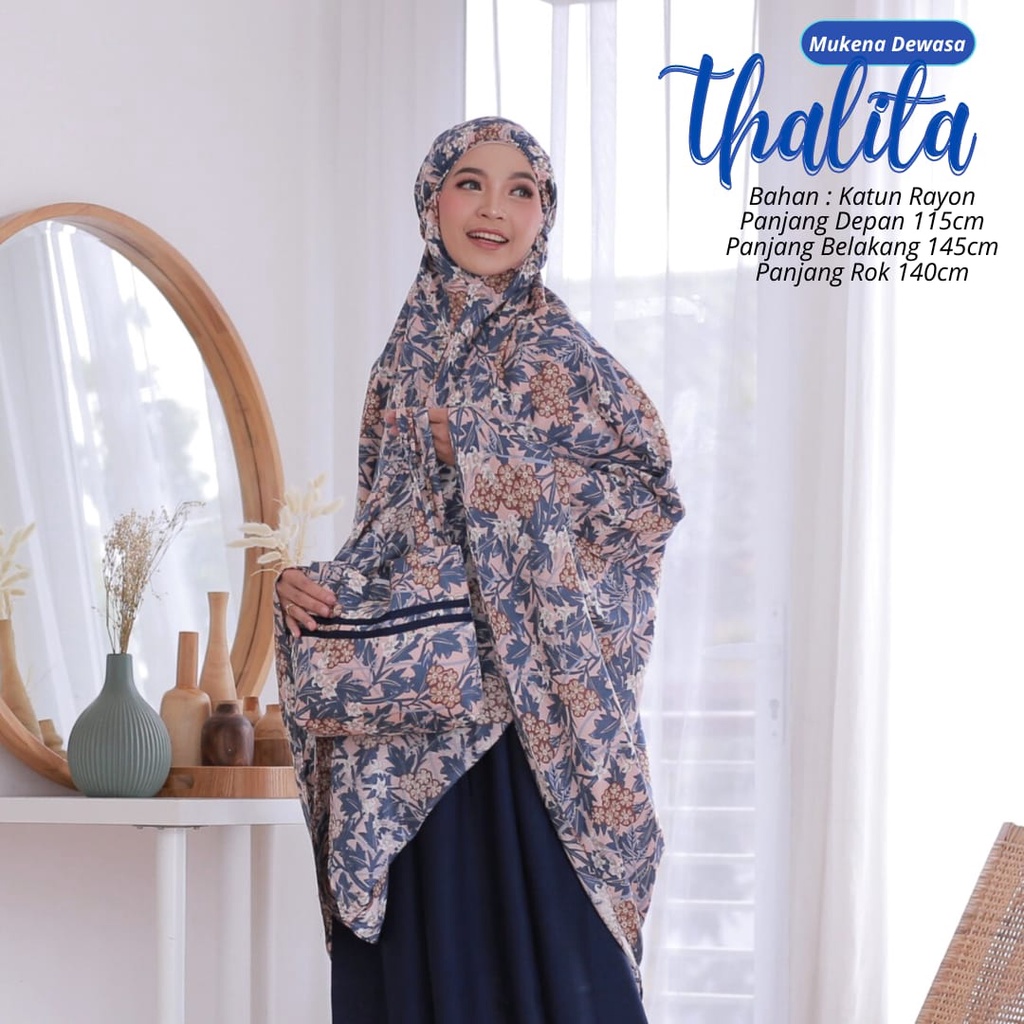 Termurah Mukena Dewasa Thalitha Mukena Jumbo Bahan Katun Rayon Premium Adem Nyaman Dipakai Bisa Cod