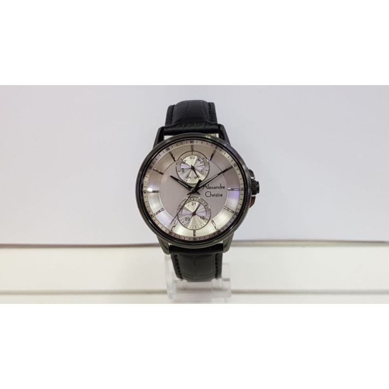 Jam Tangan Pria Alexandre Christie Tali Kulit Original
