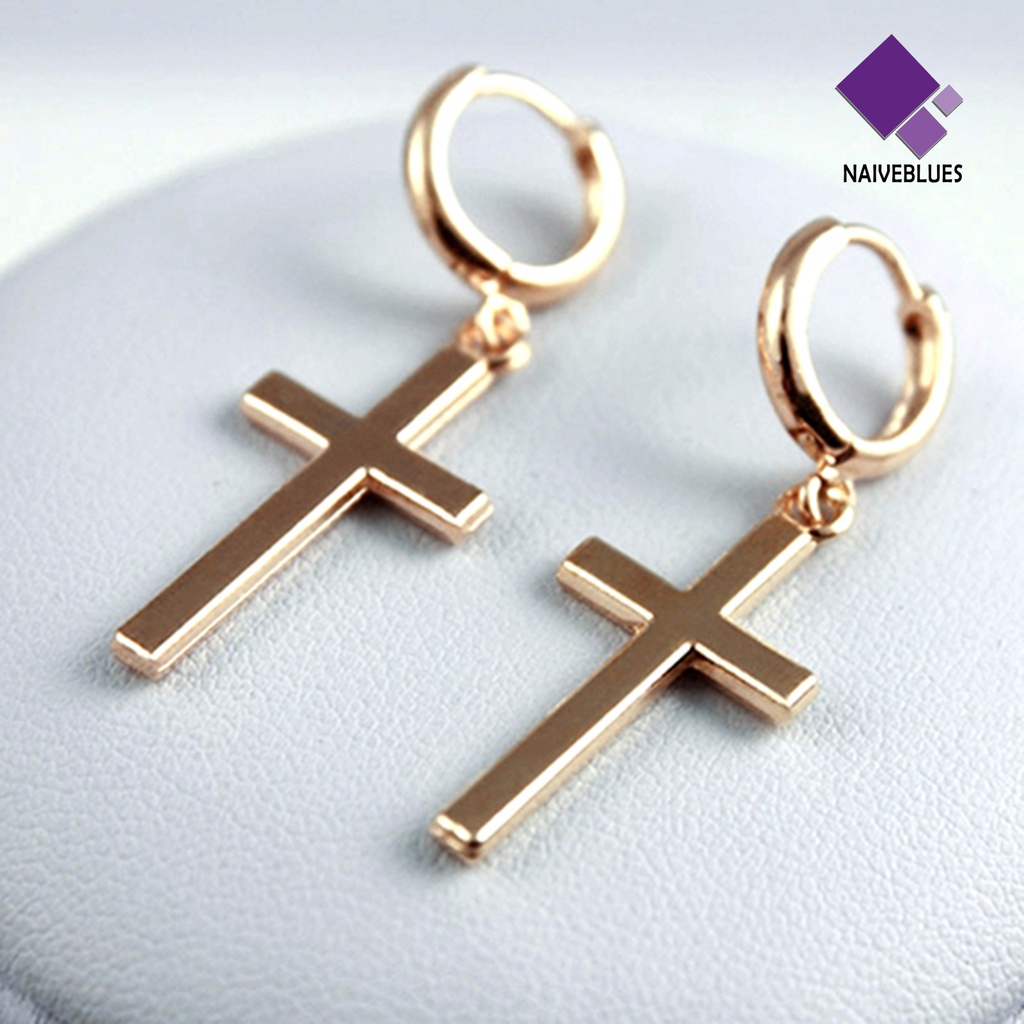 Anting Bentuk Permukaan Halus Bahan Alloy Untuk Wanita