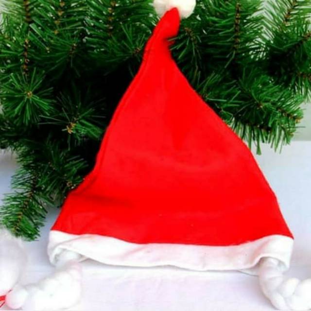 TOPI NATAL KEPANG DEWASA CHRISTMAS HAT SANTA HAIR