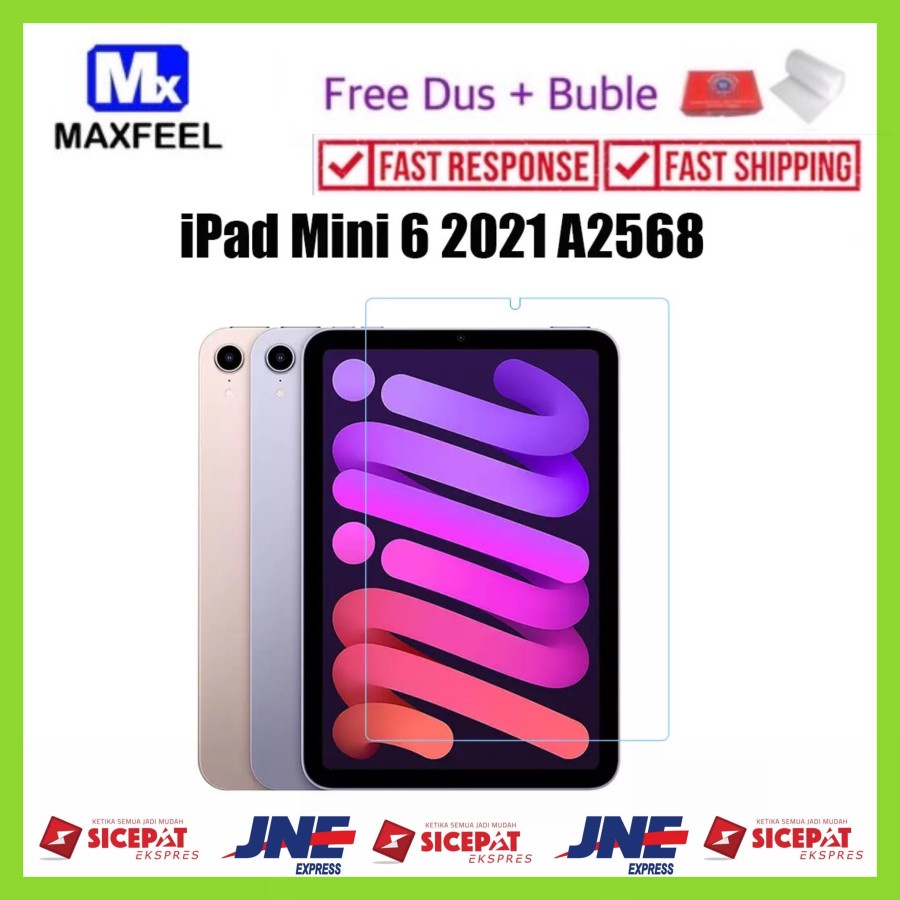 MAXFEEL Tempered Glass iPad Mini 6 Clear Premium Glass ipad mini 6 clear ORIGNAL IPAD MINI 6 CLEAR T