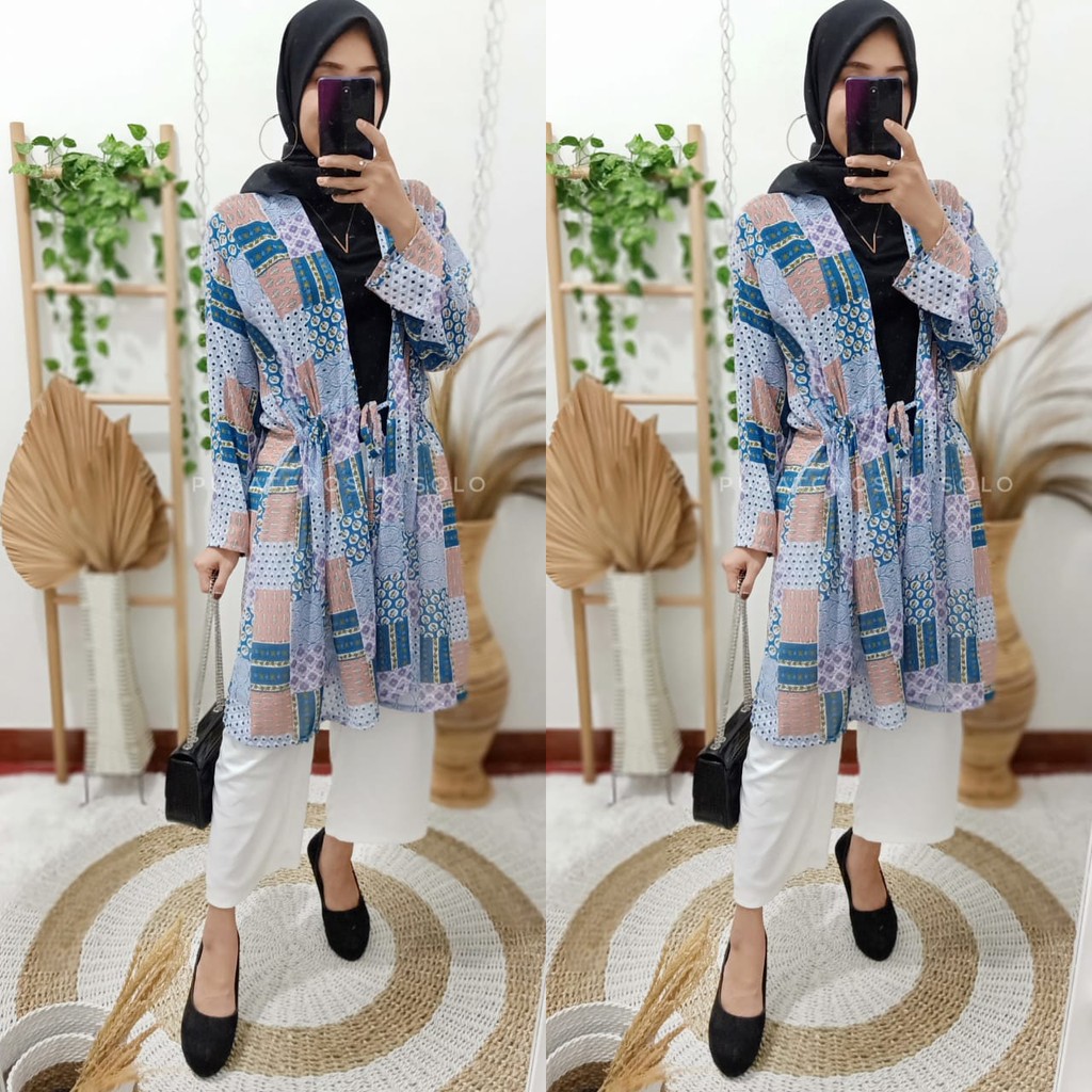 NASYA LONG OUTER PUSATGROSIR_SOLO / OUTER MOTIF ETHNIC/ LONG OUTER KEKINIAN