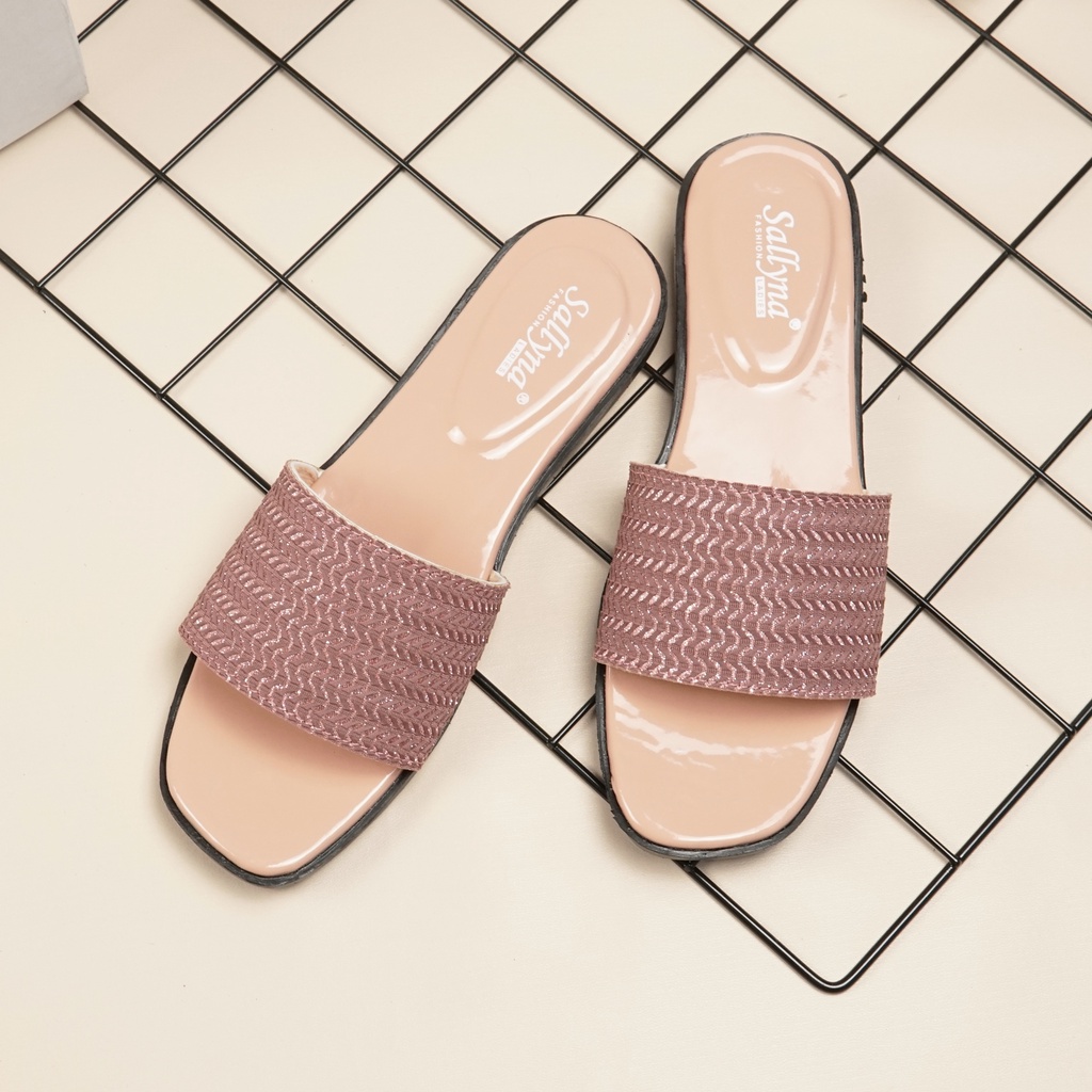 SALLYNA Sindi - Sandal Slop Flat Wanita-2
