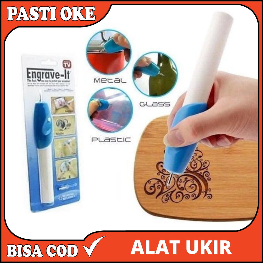 Alat Ukir Portable Alat Ukir Piring Sendok Elektrik Gambar Nama Serbaguna Tanda Gelas Keramik Metal