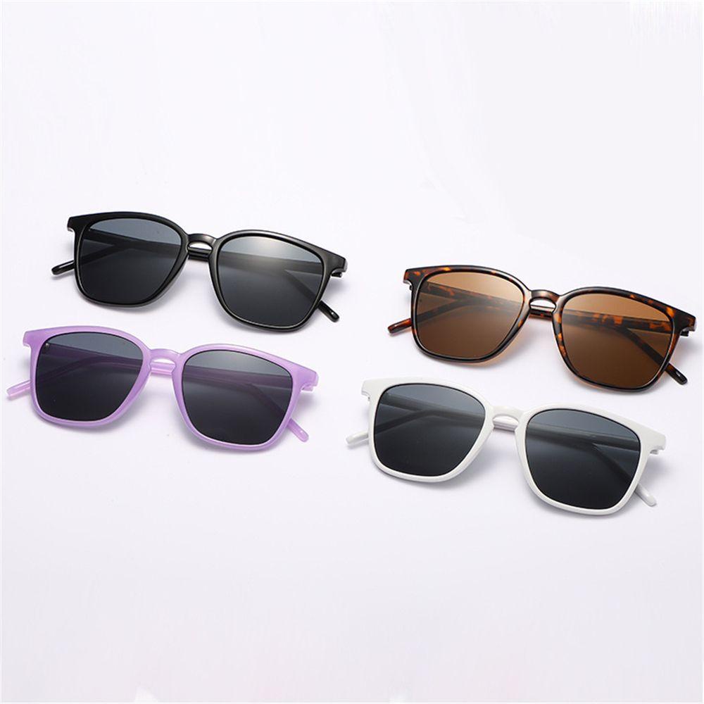 R-flower Retro Sunglasses Simple Trend Retro Pria Kacamata Matahari Kotak