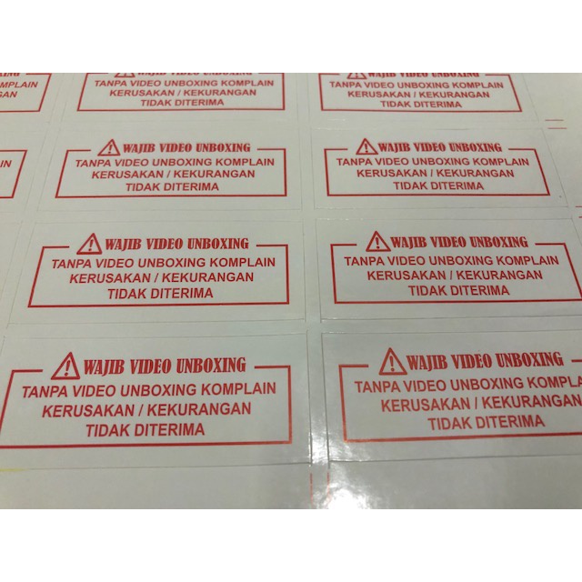 

Stiker Wajib Unboxing / Stiker Onlineshop per lembar isi 50