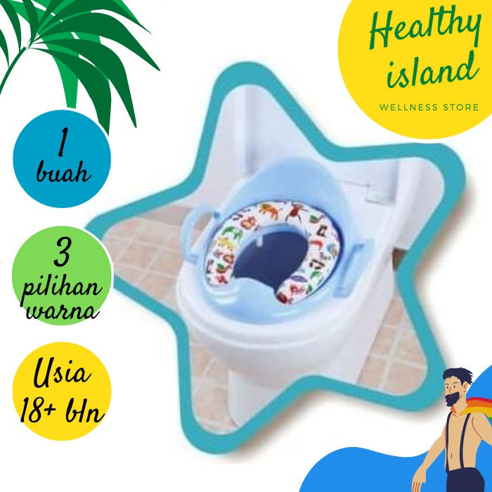Pispot Anak Usia 18+ Bulan Tatakan Duduk Kloset QC Baby Potty Seat