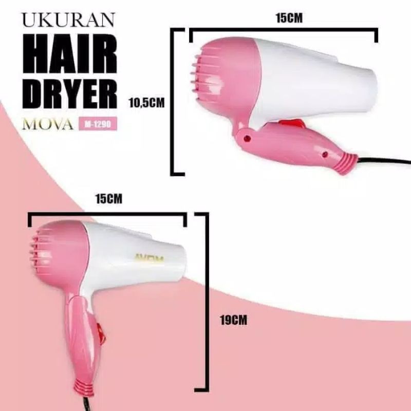 Hair Dryer Nova-1290/ pengering Rambut