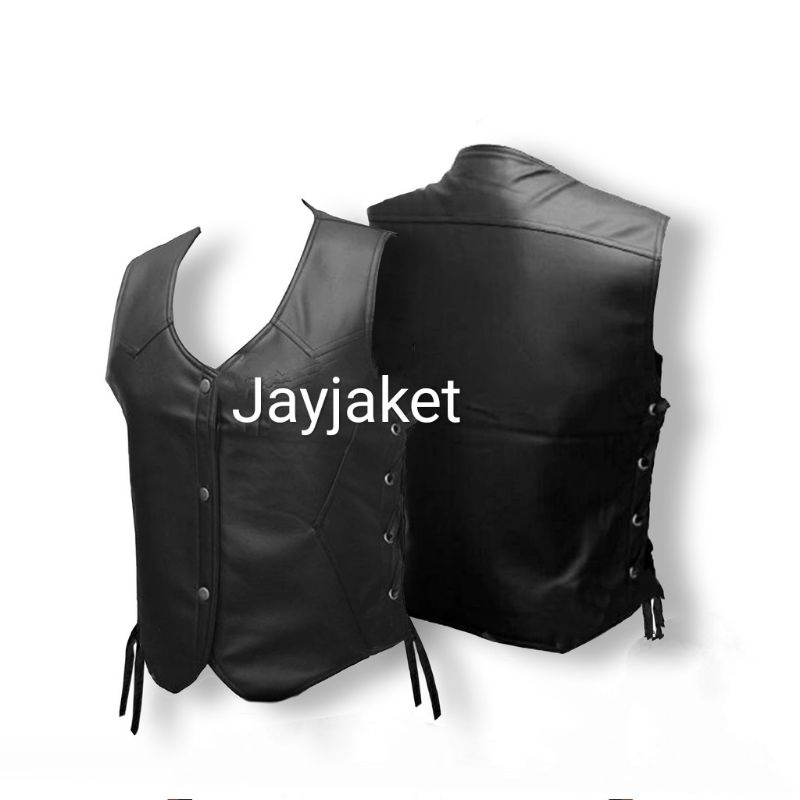 VEST KULIT ROMPI KULIT RIDING ROMPI BIKERS