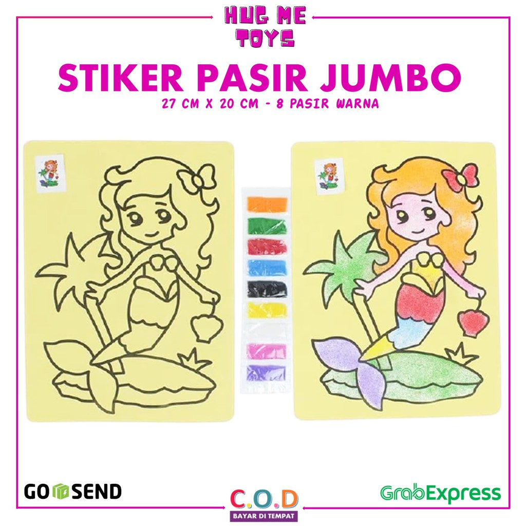 

Mainan Edukasi Kertas Menggambar Lukis Stiker Pasir Ajaib Sticker Anak Jumbo TM466