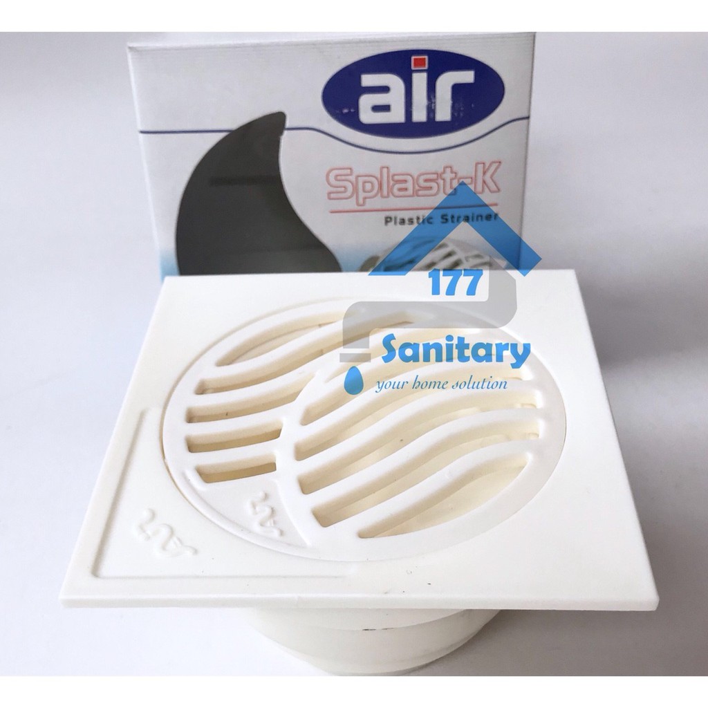 Saringan Got PVC merek AIR Anti Tikus Kecoa- Floor Drain plastik filter strainer pembuangan air mandi drainer strainer putih /D10