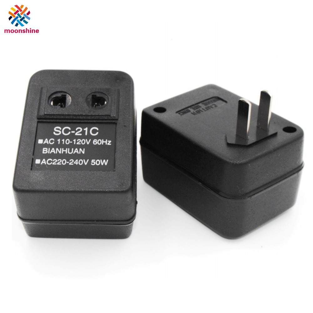 Ac 220v Ke 110v 110v Ke 220v Ac Power Voltase Converter Transformer Regulator 20w Adapter Travel Shopee Indonesia