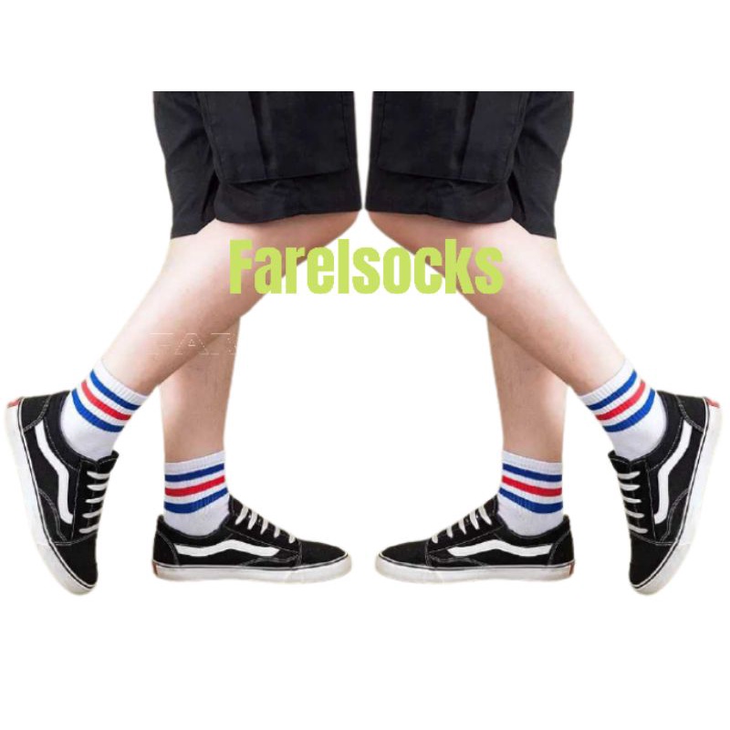 KAOS KAKI SPORT (garis 3 pria wanita)