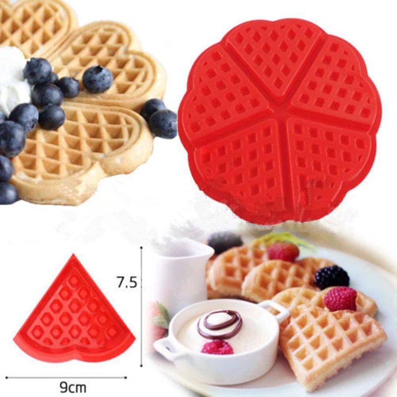 Cetakan Waffle / Cokelat / Muffins Bahan Silikon Food Grade Anti Lengket Untuk Pesta Pernikahan