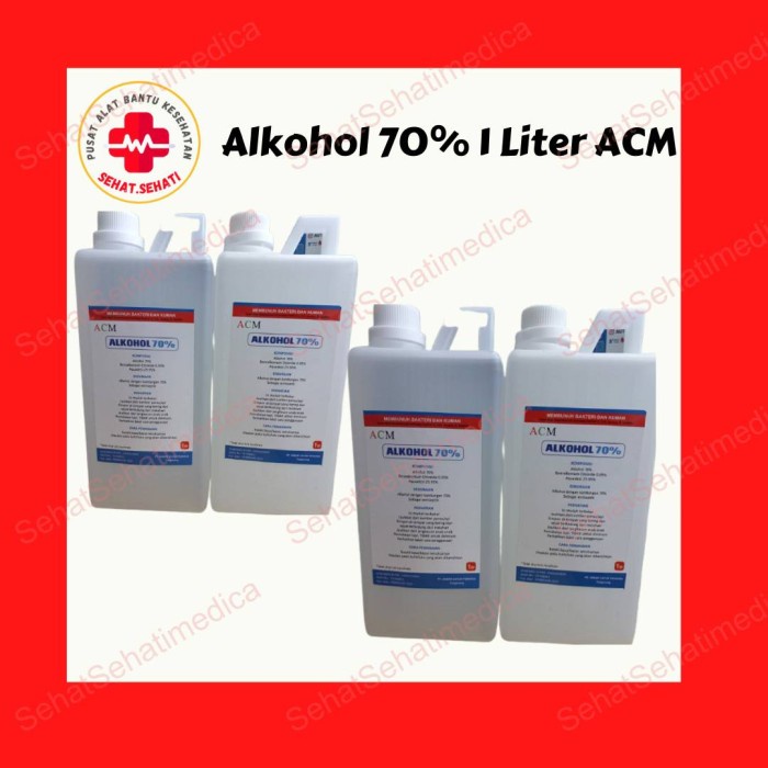 Alkohol 70% 1 Liter ACM / Alkohol 70% 1000 Ml / Alkohol 70% 1 Liter