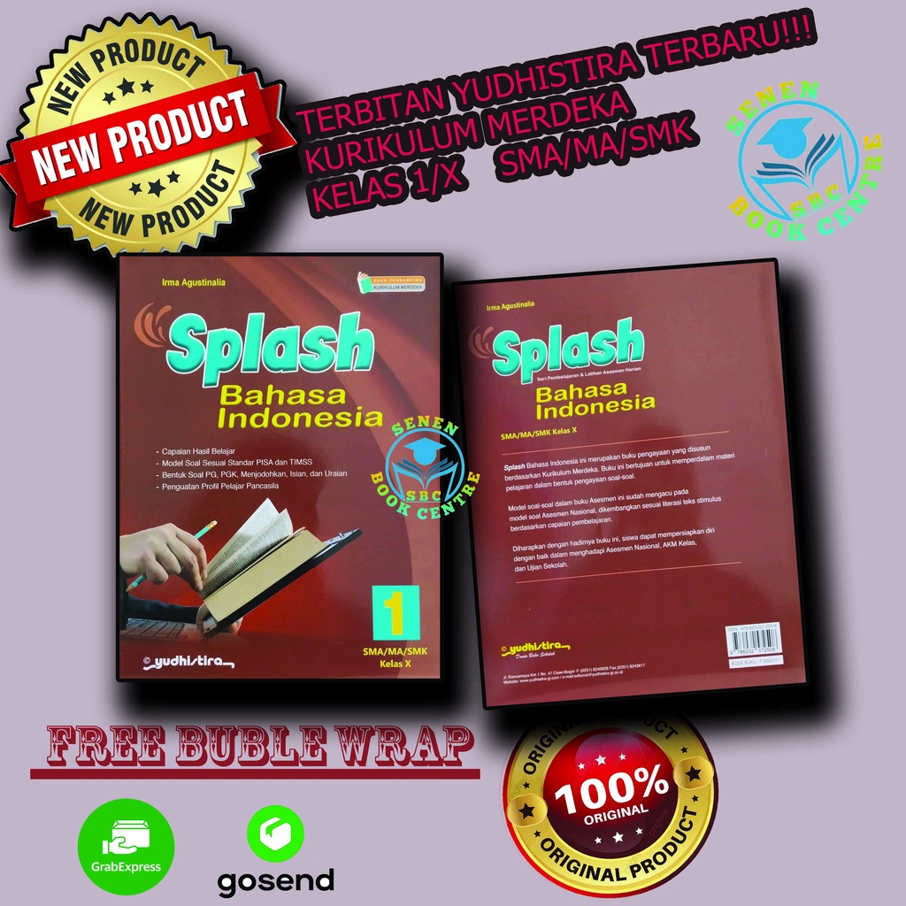 Jual Buku Splash Bahasa Indonesia Kelas 1 / X 10 SMA Yudhistira ...