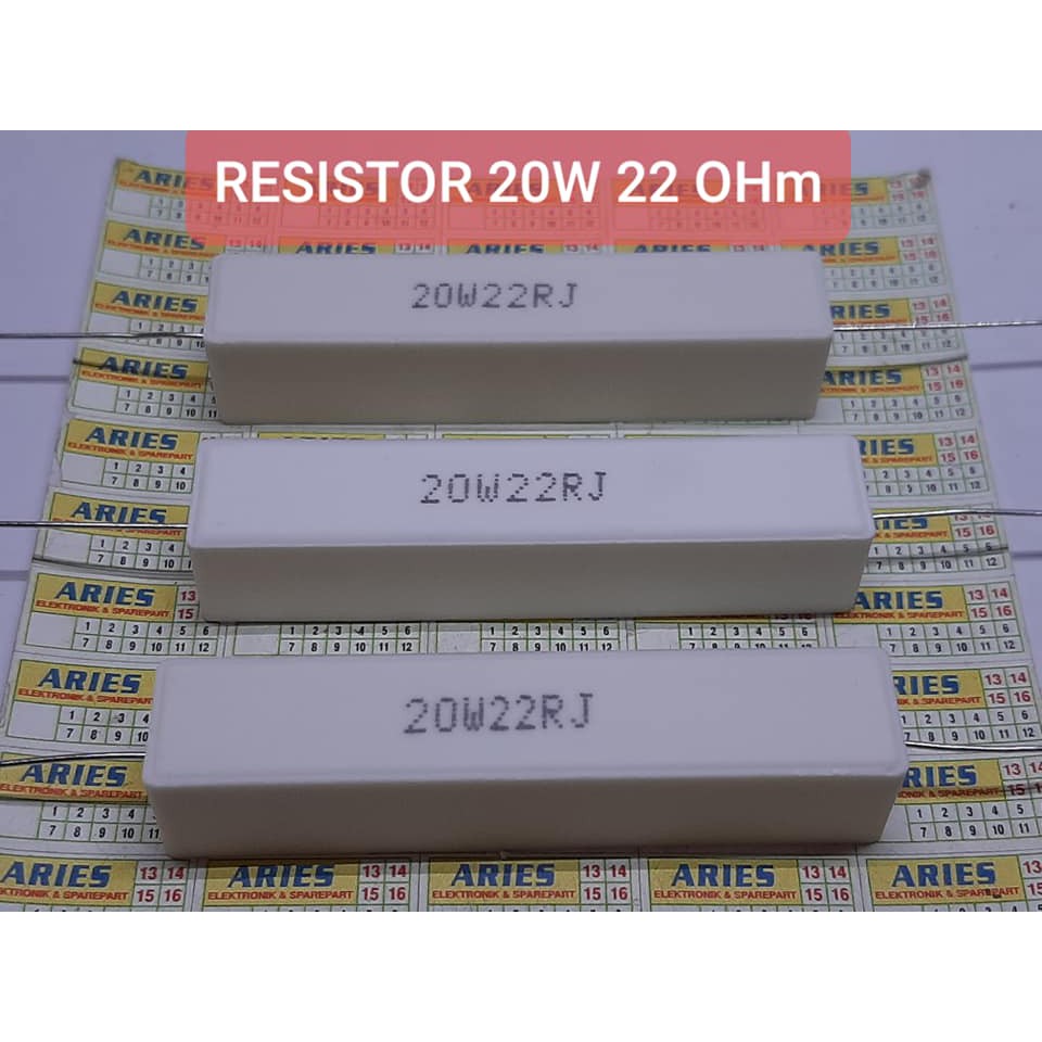 RESISTOR 20W 22 OHM PUTIH BAGUS