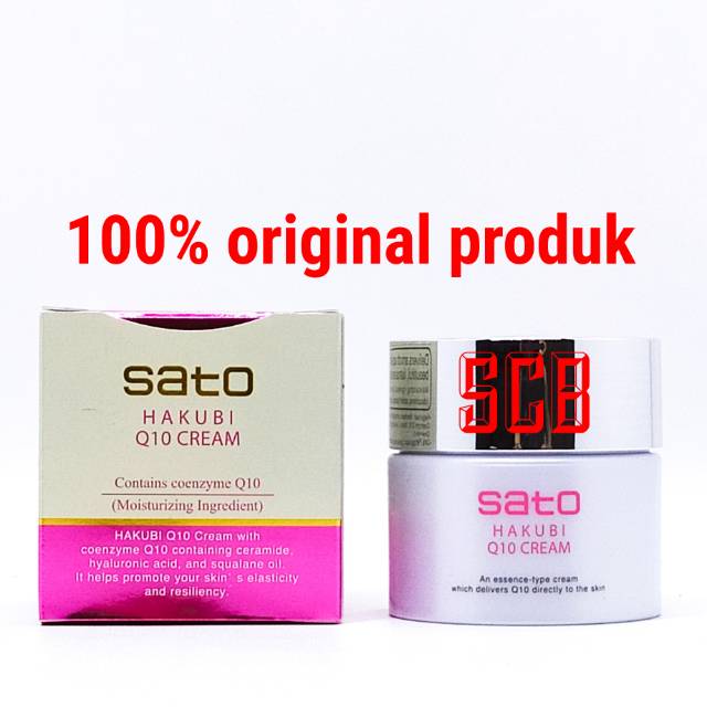 Sato Hakubi Q10 Cream 35 Gram - Anti Anging Moisturizer