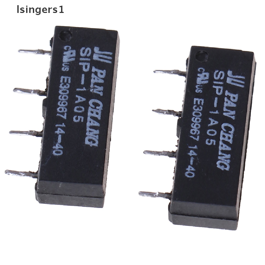 (lsingers1) 5pcs switch relay 4pin 5v sip-1a05 Untuk pan chang relay