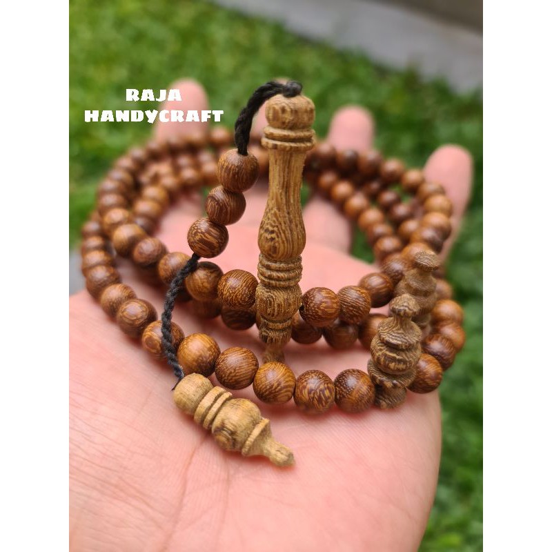 Tasbih Kayu Bertuah KELOR MAS kualitas super 100 % asli,bukan gali kelor,gaharu,setigi,galiasem