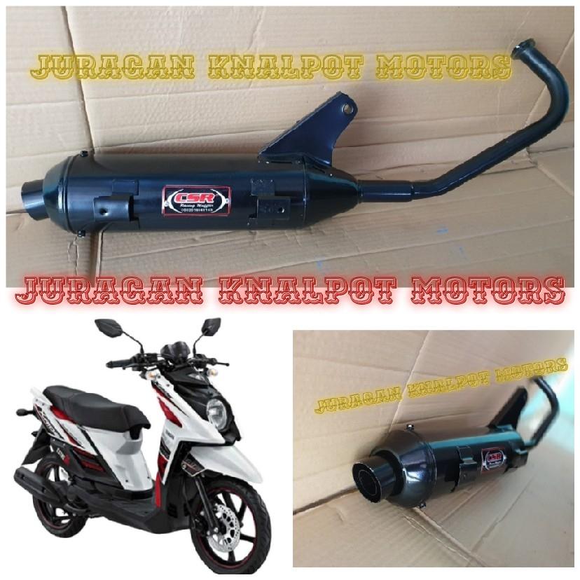 knalpot racing bobokan x ride 115 cc merk csr racing ngebas mberr