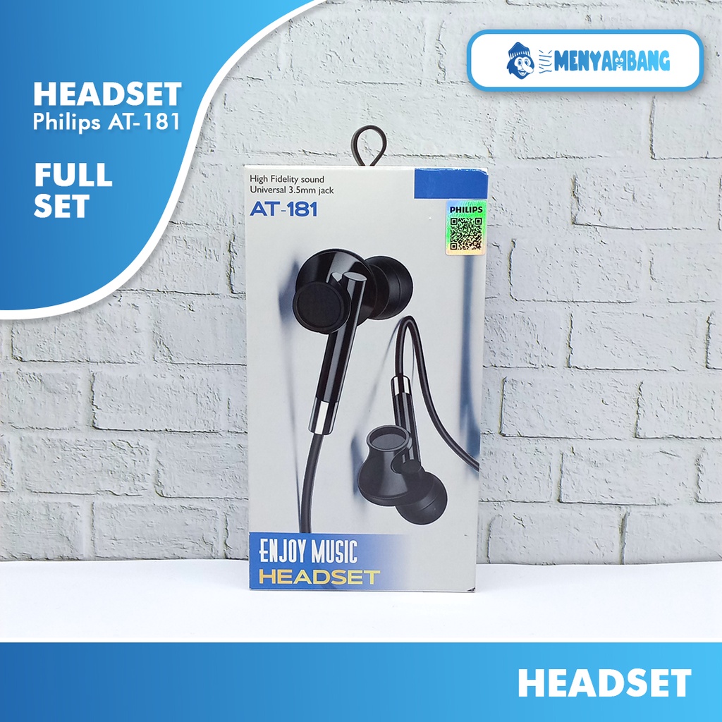 41808 | HF-Philips AT-181 | Earphone Philips AT-181 Hi-Res Audio