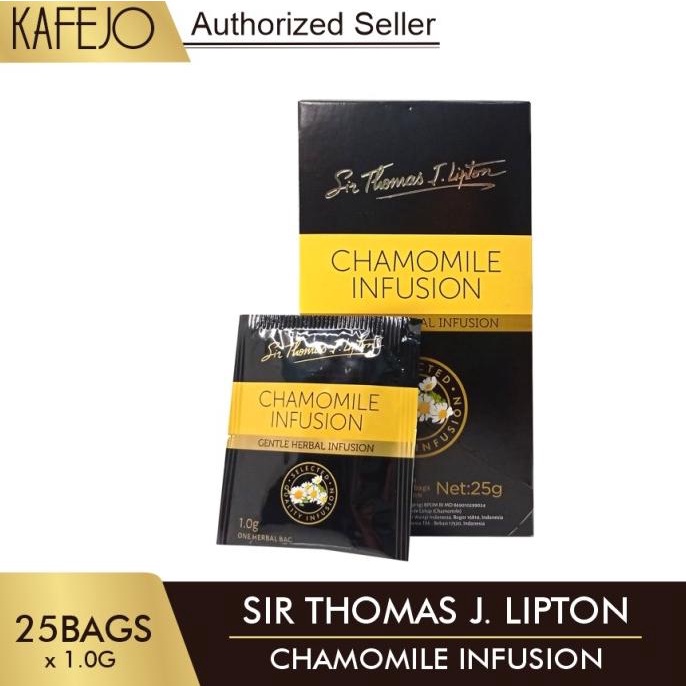 

[COD] Premium Tea Sir Thomas Lipton Chamomile Infusion 25g / Teh Celup 25pcs [COD]