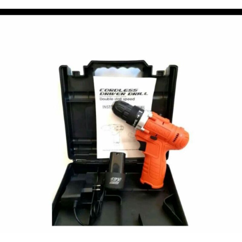 XENON CDD500E MESIN BOR CORDLESS 1 BATTERY 12VOLT XENON CDD 500 E Bor Baterai Charger | lengkap