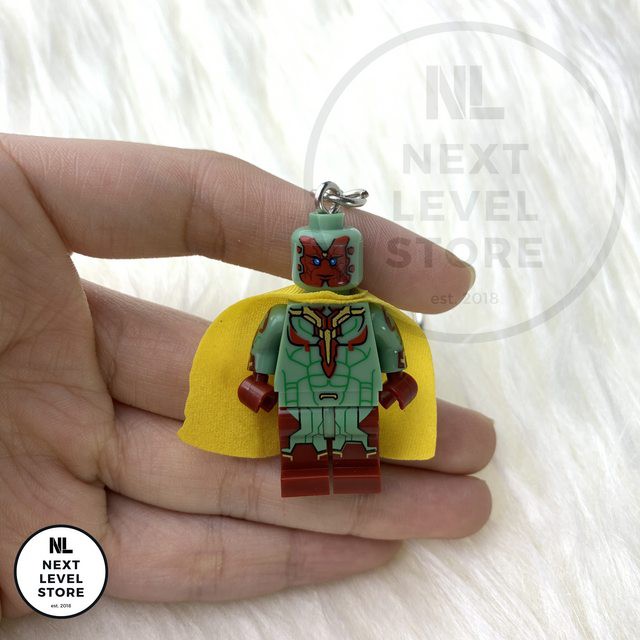 Gantungan Kunci LEGO Minifigure Avengers Vision KEYCHAIN