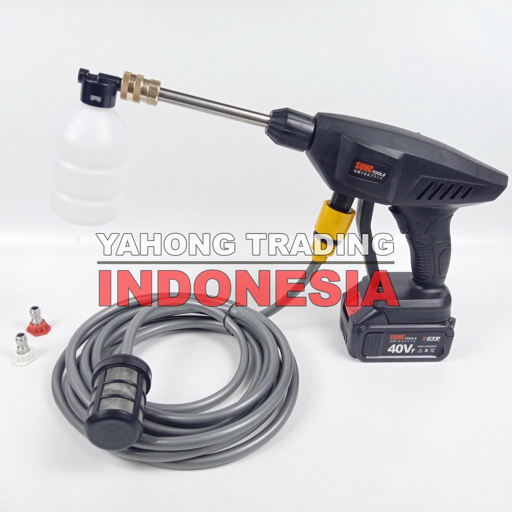 Jet Cleaner Portable Tekanan Tinggi Alat Cuci Motor Mobil AC Steam SUNC TOOLS 40VF