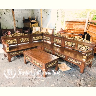 Kursi sudut Bagong kursi tamu kayu sudut Bagong Shopee Kursi sudut Bagong kursi tamu kayu sudut Bagong Shopee