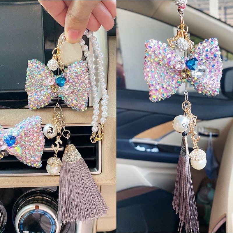 gantungan spion mobil pita jepitan pita parfume Gantungan Spion Pita Blink / Gantungan Spion Hati / Gantungan Spion Heart / Gantungan Spion Blink