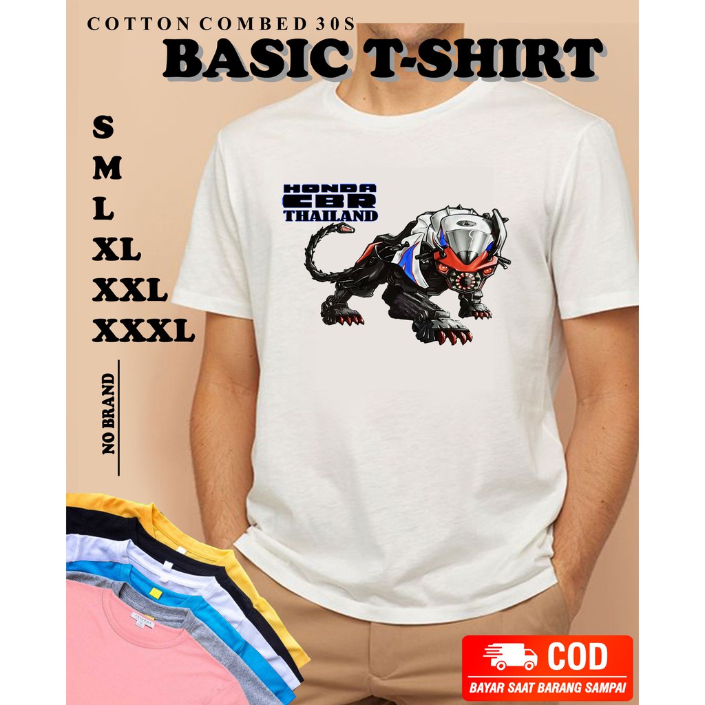 Baju Honda CBR Thailand NR Original Combed 30s -  Kaos Pakaian Atasan Pria Dan Wanita Unisex