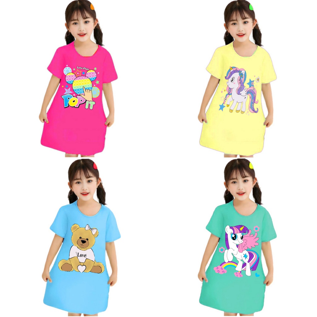 (15.800/pcs)grosir dress anak anak/daster anak perempuan murah