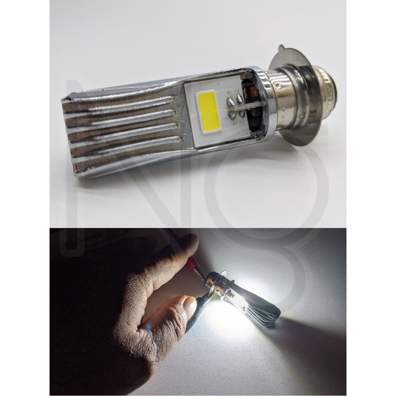 lampu utama led headlight H6 M5 high low 2 sisi COB warna hi lo bebek/matic