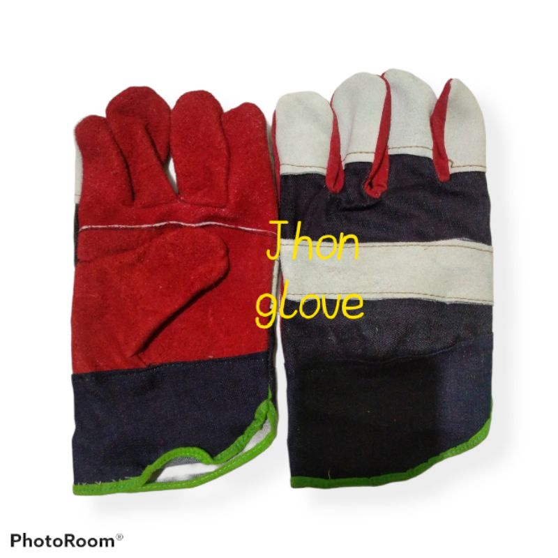 Sarung Tangan Las Kombinasi/Sarung Tangan Kulit/Fitter Glove Lokal