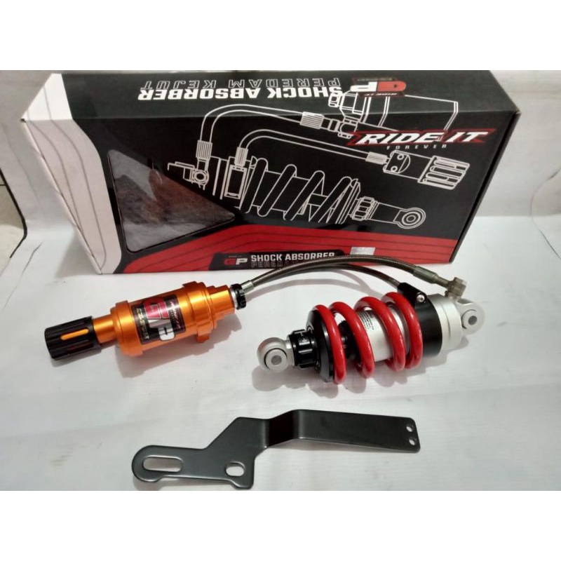 Shock Monoshok Tabung Pisah Ride It GP 104 JUPITER MX New, Old , JUPITER MX King Klik 3 Fungsi