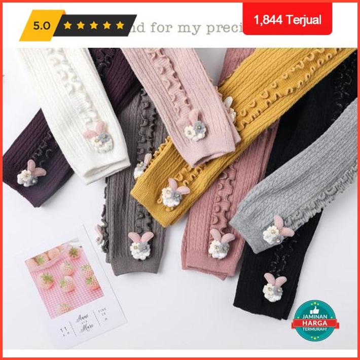 Celana Leging Legging Lejing Bayi Anak Perempuan 6 12 Bulan 1 2 Tahun - Hitam, S