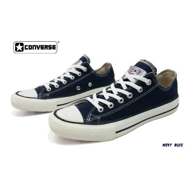 Sepatu Converse Classic OX Allstar Hitam Navy Abu Putih Sneakers Hadiah Pria Wanita Couple Murah