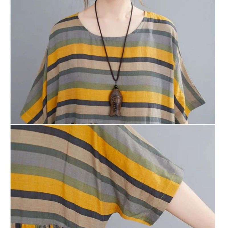 MDLV ~ 79002# Garvania Loose Dress Bigsize Oversize Dress Fashion import