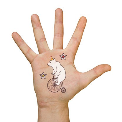 

POTATOO CIRCUS BEAR Temporary Tatto Sticker