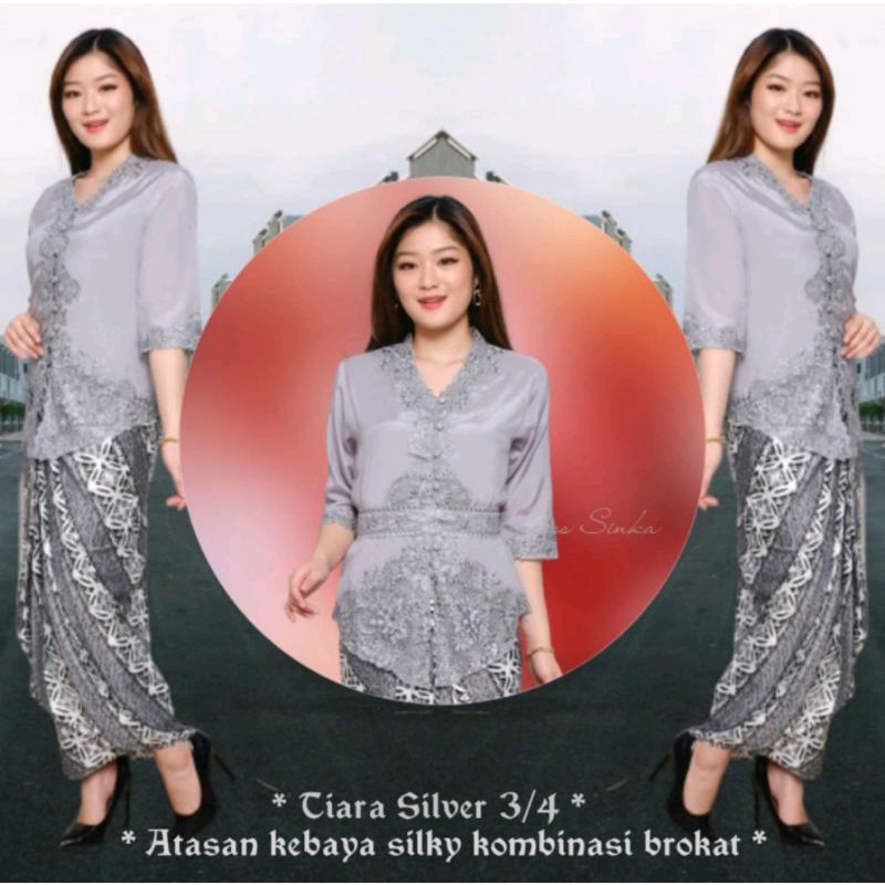 Atasan Kebaya Encim Bali Silky Korea/atasan kebaya modern baru
