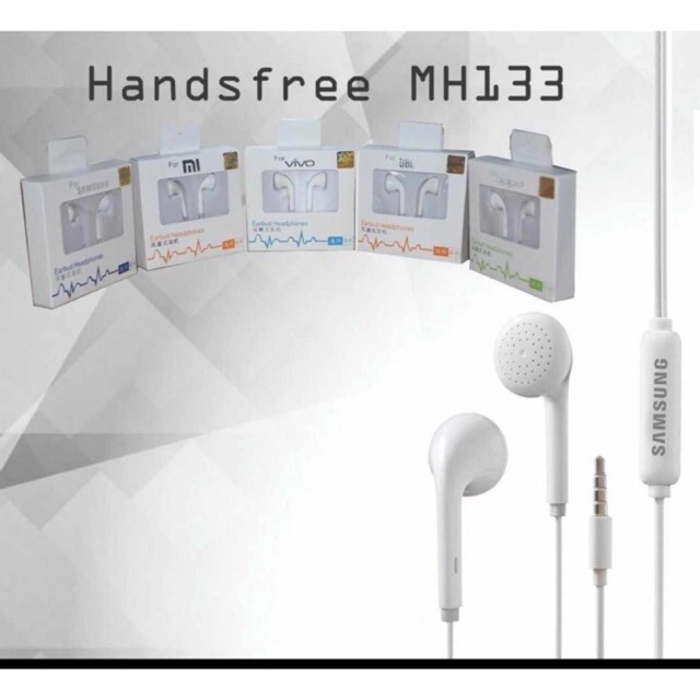 Headset Branded MH113 Samsung Xioami Oppo Vivo MH 113 Non Karet Earphone Hf