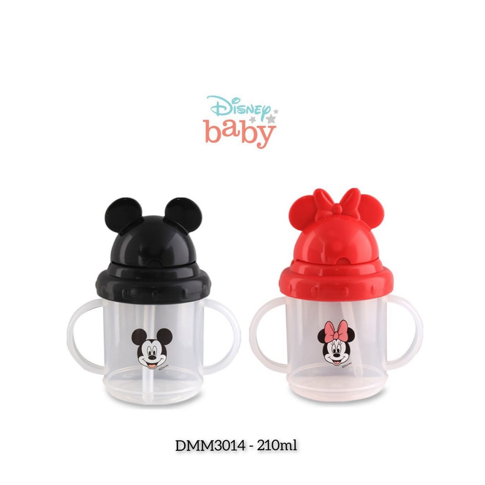 LustyBunny Disney DMM3014 Training Cup Flip Top Straw Botol Minum Anak