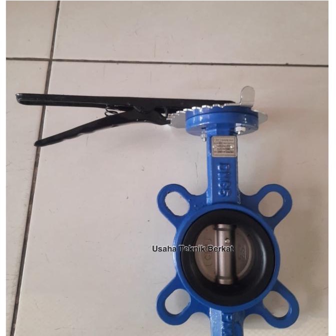 Butterfly valve cast iron (besi) type flange 4" inch