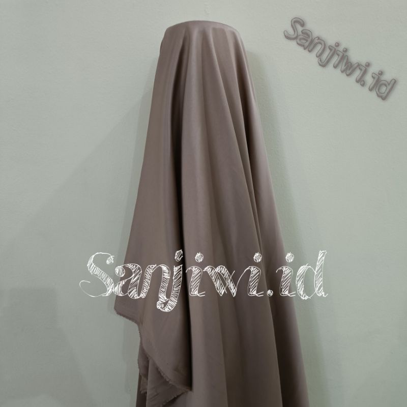 Kain SATIN VELVET PREMIUM / Kain Satin Bridesmaid High Quality-Mocca